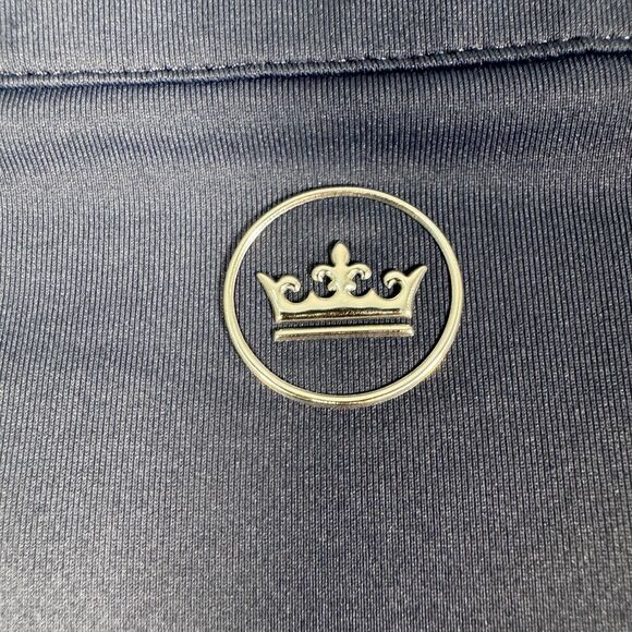 Peter Millar Crown Crafted 1/4 Zip Pullover Mens Large Blue Performance Golf - Picture 12 of 12